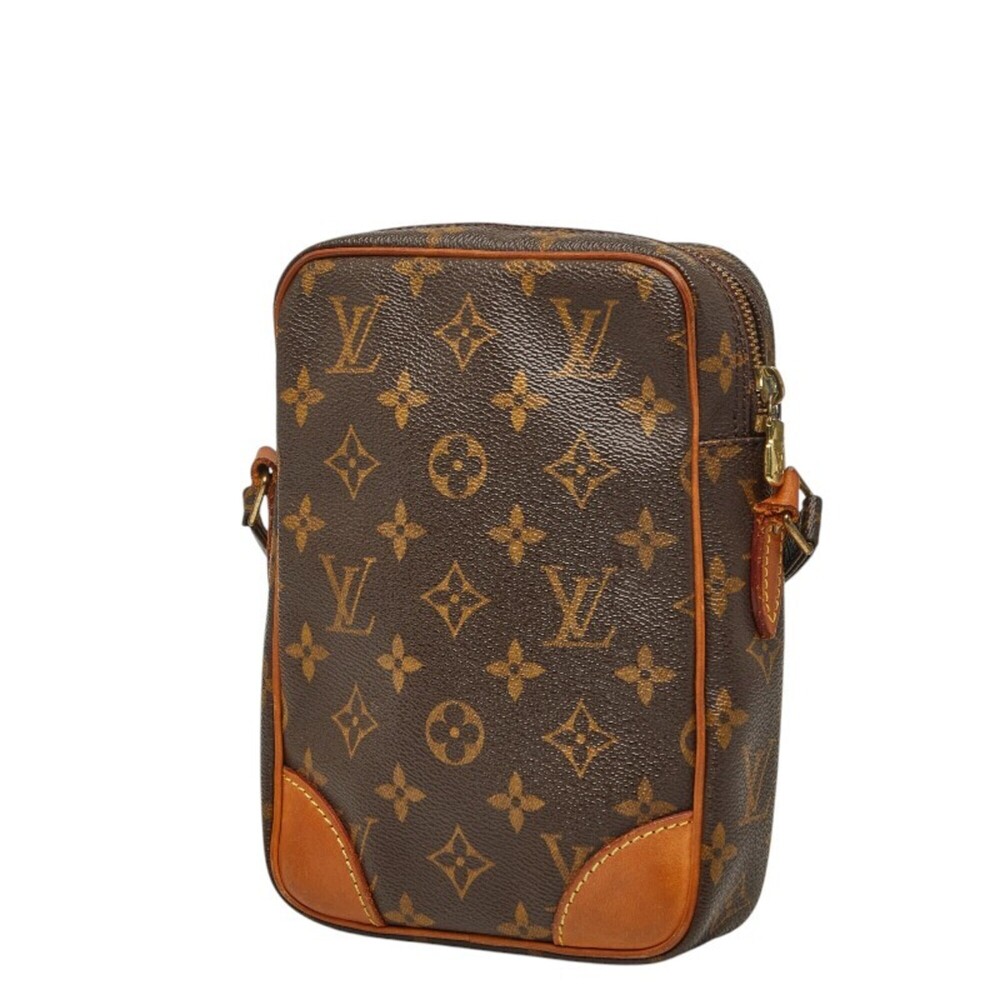 Louis Vuitton Monogram Danube Crossbody Shoulder Bag M45266 Brown Leather Wom... - Picture 2 of 12
